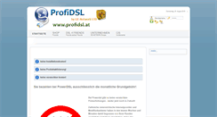 Desktop Screenshot of profidsl.at